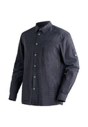 Maier Sports Mats L/S grey check 46 - PeakStyle