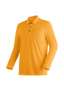 Maier Sports Long Pique Polo M orange glow S - PeakStyle