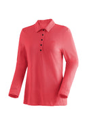 Maier Sports Long Piquee Polo W watermelon red S - PeakStyle