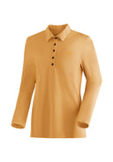 Maier Sports Long Piquee Polo W hollywood gold S - PeakStyle